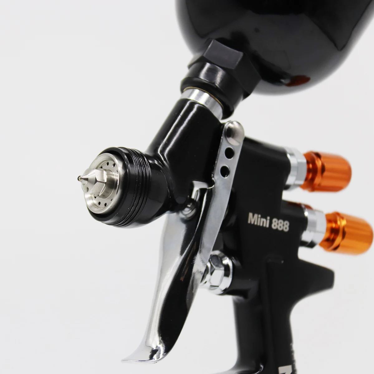 HVLP Spray Gun 0.8/1.0/1.2mm Nozzle Size Can Choose 250CC Tank Air Spray Gun Mini Sprayer For Car Repair Paint Gun image 5