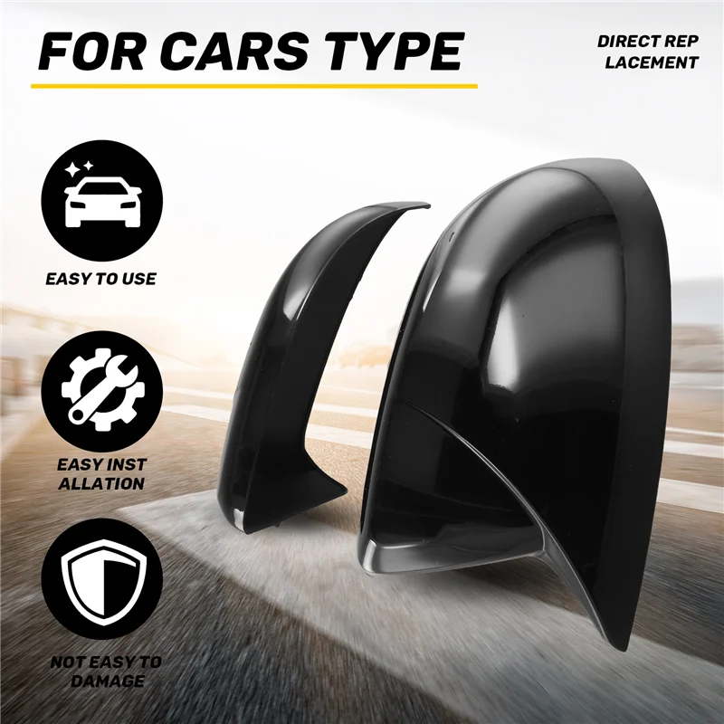 

AEE5-Car Rearview Mirror Cover Door Mirror Shell For Mazda 2 3 2009-2012 Side Rear View Mirror Cover