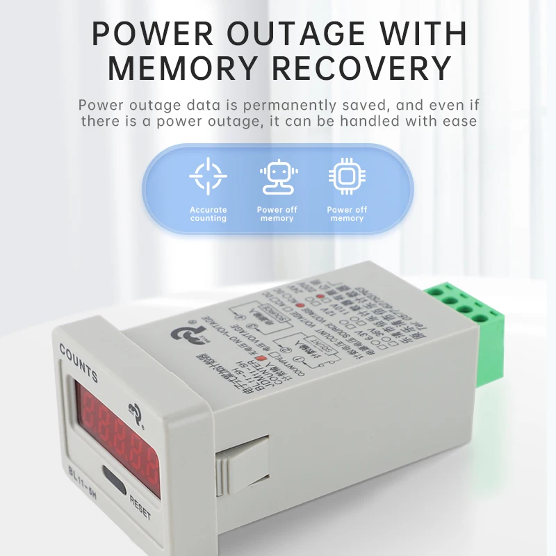 

CNAOM 6-Digit Electronic Digital Counter Proximity Photoelectric Switch DC24V AC220V JDM11-6H Counting And Measuring