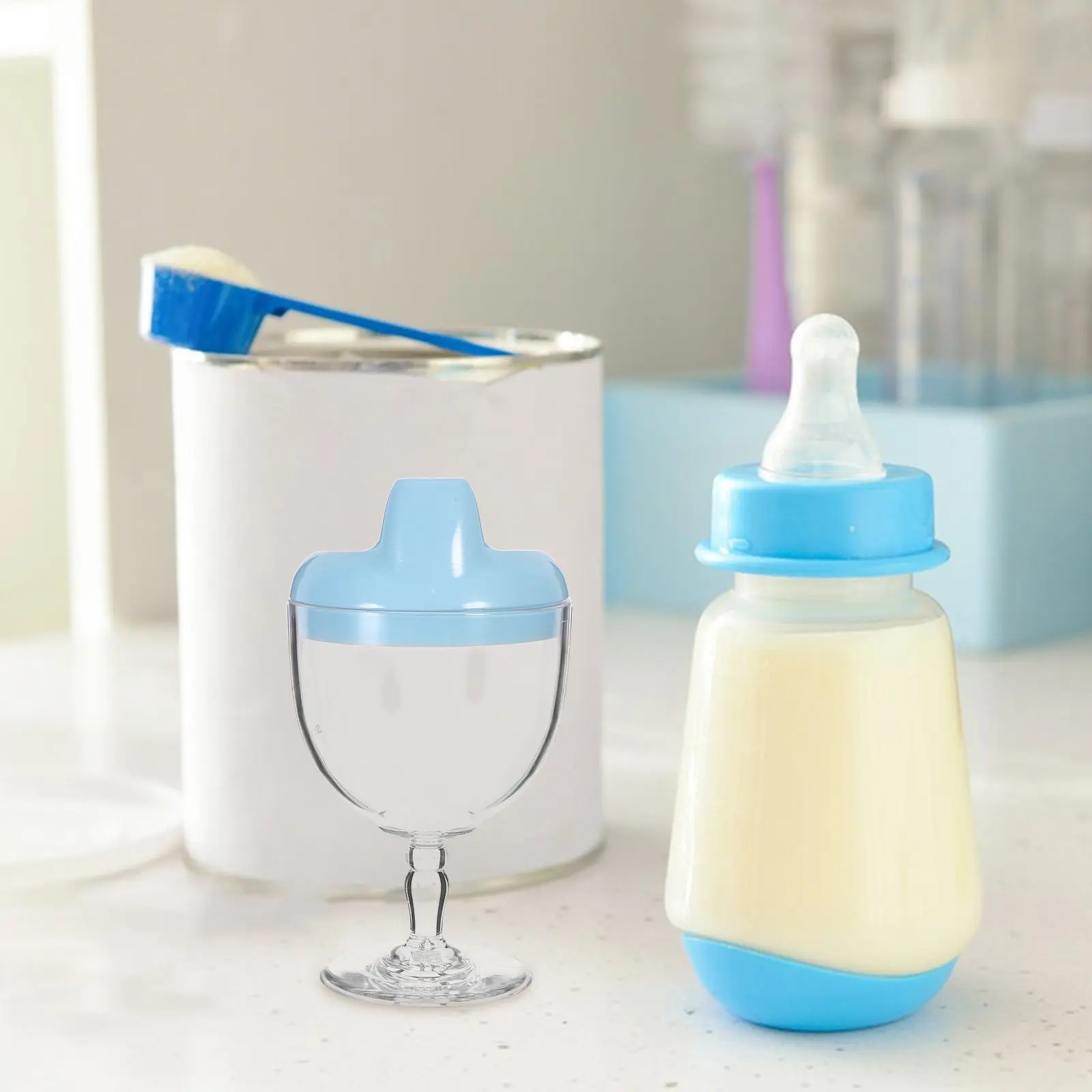 

Набор из 2 детских поильников (150 мл) для малышей, ударопрочные, из безопасного пластика, легко моются, для обучения питью и отлучения от груди