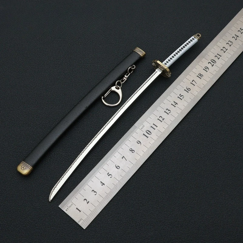 8.66in Devil May Cry 5 Perifere Yama Katana Zwaard Dante Spel Speelgoed Messen Samurai Zwaard Metalen Model Desktop Ornamenten Jongens Geschenken