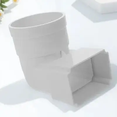 Square to Round Downspout Connector Wide Mouth Design Reliable Rainwater Drainage System Easy Installation adapter rain gutter