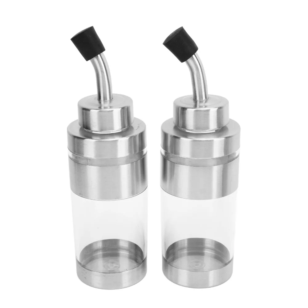 4PCS 304 Stainless Steel Seasoning Containers with Base Stand Large Capacity Spice Jars Refillable Countertop
