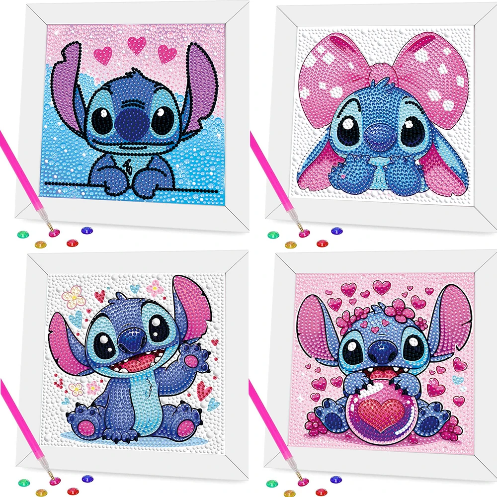 

Children's cartoon stitch Diamond Painting 5D Animal Art Set DIY Cute Cartoon Big Gem Painting Set Crystal Diamond Painting