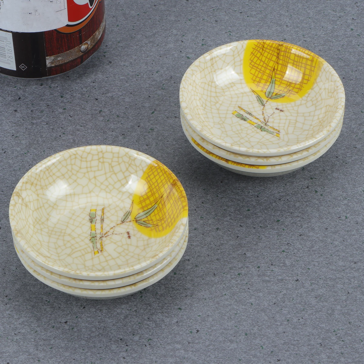 

6pcs Dishes Melamine Sauce Container Containers Dipping Bowls Firm Food Grade Perfect Sauces Condiments Dining