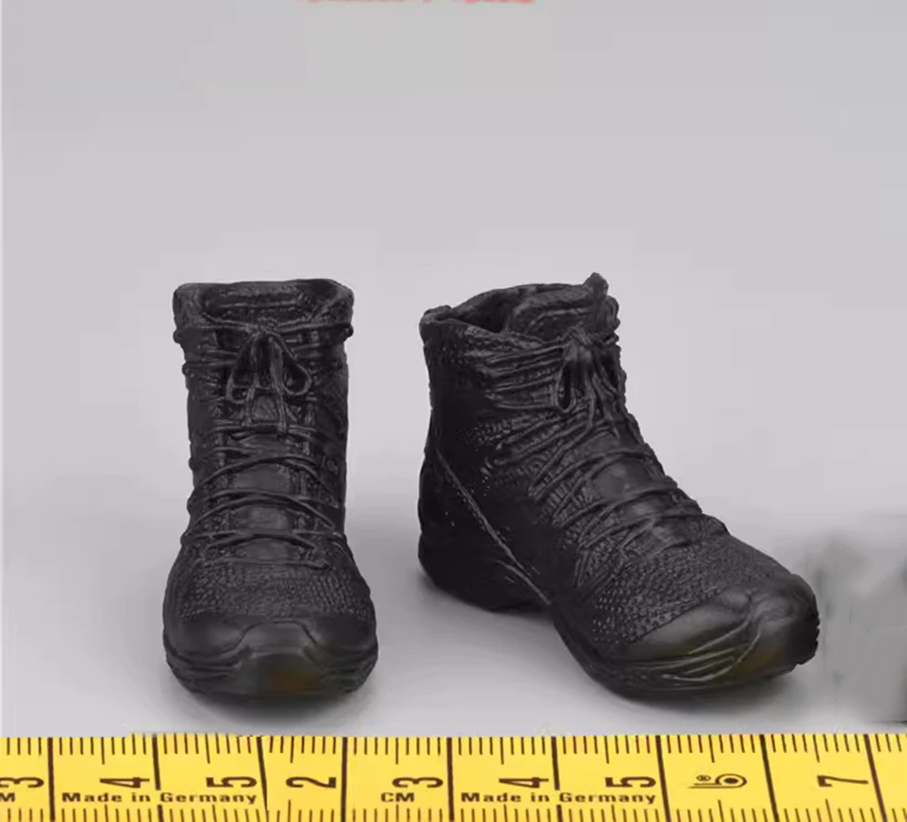 1/6 FLAGSET FS 73043 End War Soldier Day Game Charactor Black Solid Shoe Boots Soldier Stand Platform For 12