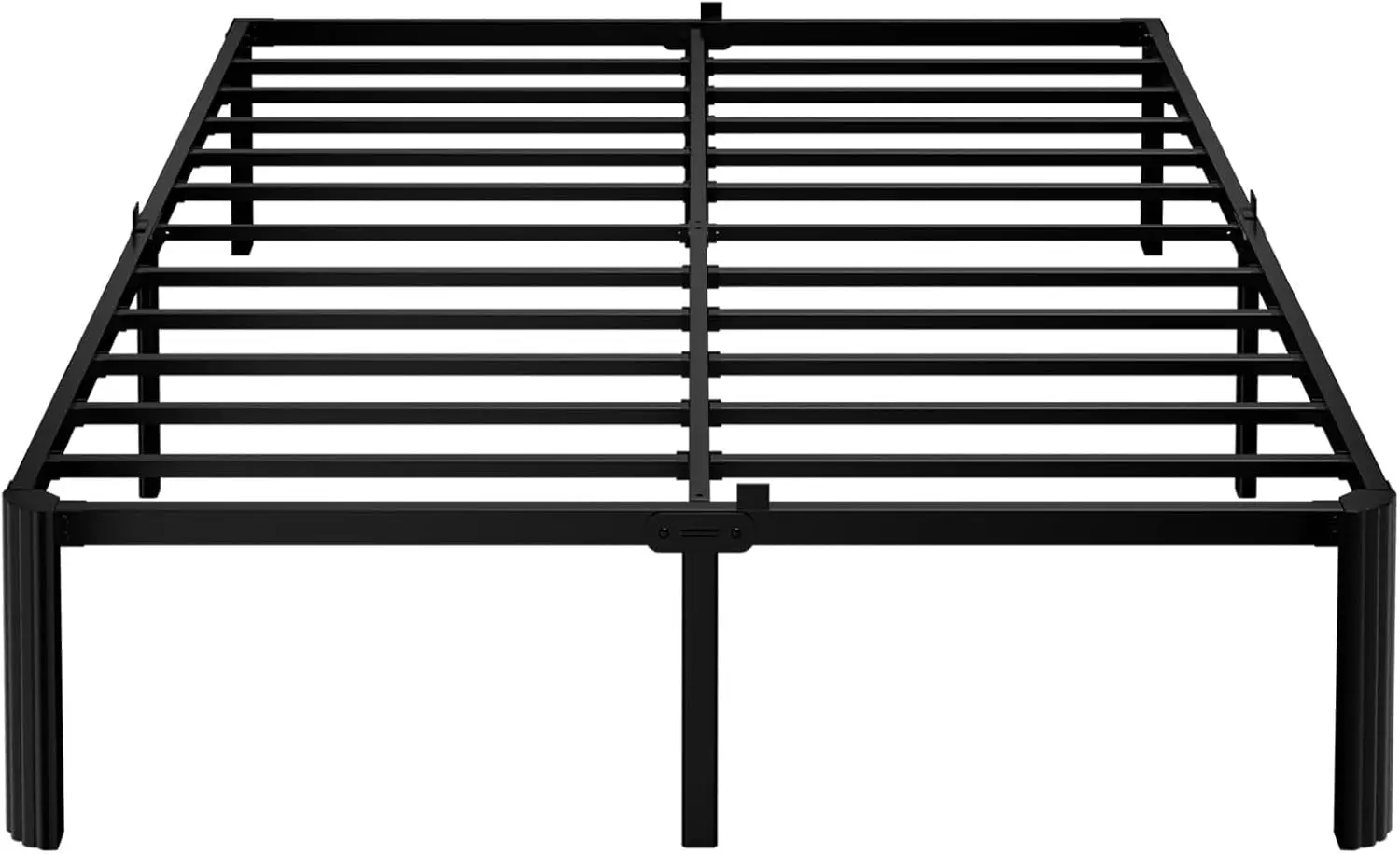 

14 Inch Queen Metal Bed Frame,3500LBS Heavy Duty Noise-Free Bedframe with Mattress Retainers,Headboard Compatible,No Box Spri