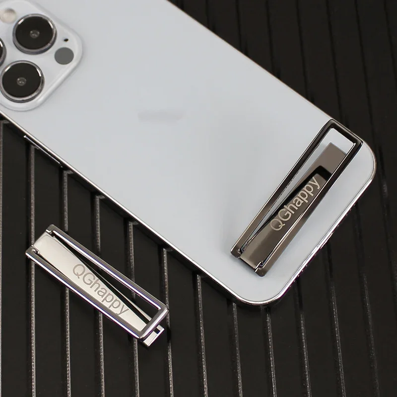 Universal Mini Metal Folding Mobile Phone Holder Stand Aluminum Alloy Invisible Portable Stand Bracket Desktop Phone Holder