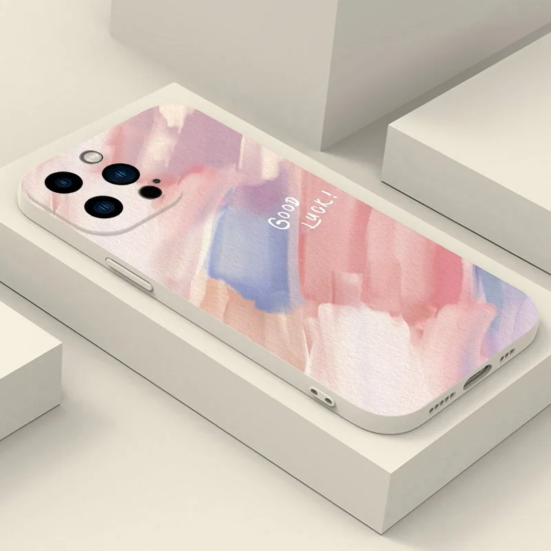 New Fashion Watercolor Painting Silicone Phone Case For Xiaomi 14T Pro 13 12 11 Lite 14 13T 12T Poco F6 F5 X6 X5 X3 M6 Pro Cover
