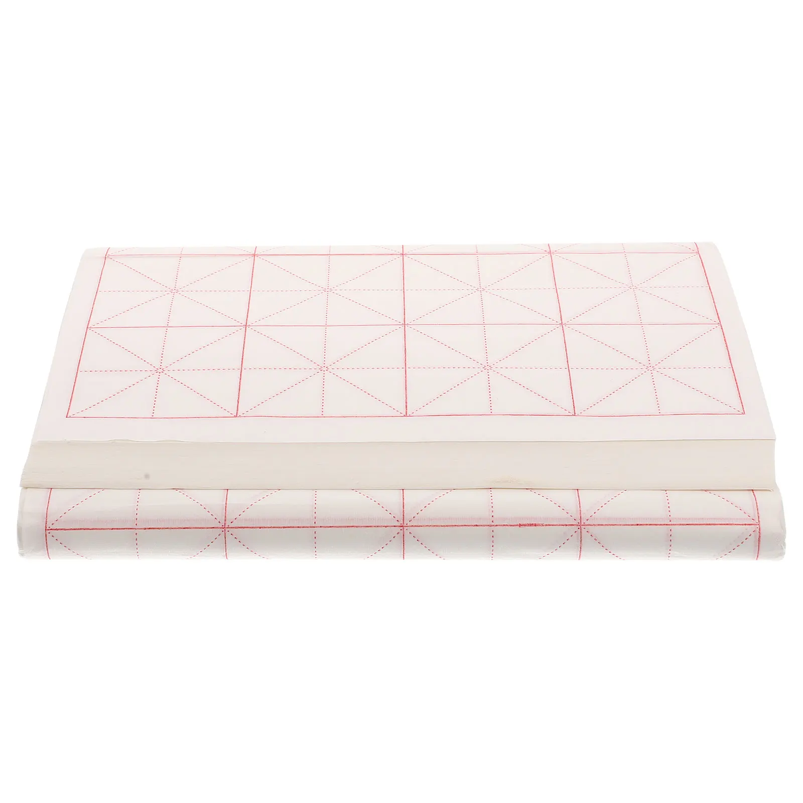 

100 шт., утолщенные листы бумаги Сюань для практики рисовой каллиграфии, гладкая сетка для письма, профессиональная бумага для чернильной кисти, акварели