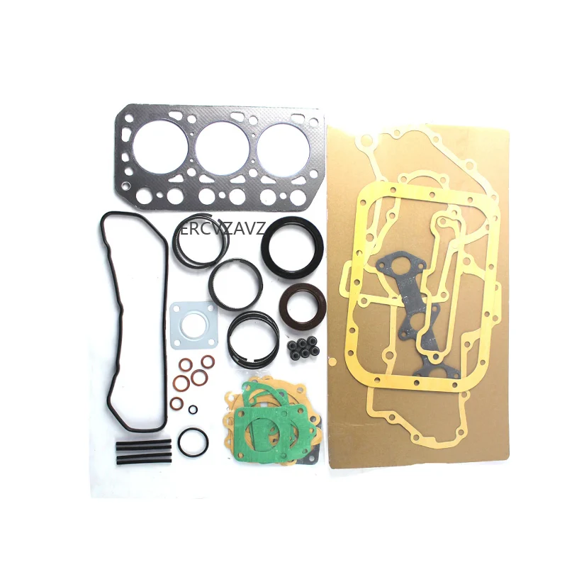 K3D Engine Overhaul Gasket Kit MM408453 MM408445 For Mitsubishi Iseki TU170F TU177 Tractor MM15T Mini-Excavator 912D 912M Loader