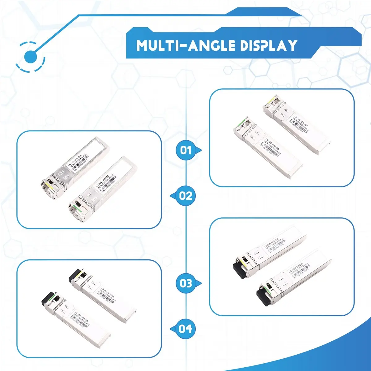 

(HOPE) Модуль 10G BIDI LC SFP+ 1270/1330 нм, одномодовый, 20 км, оптоволоконный модуль для коммутатора HORACO