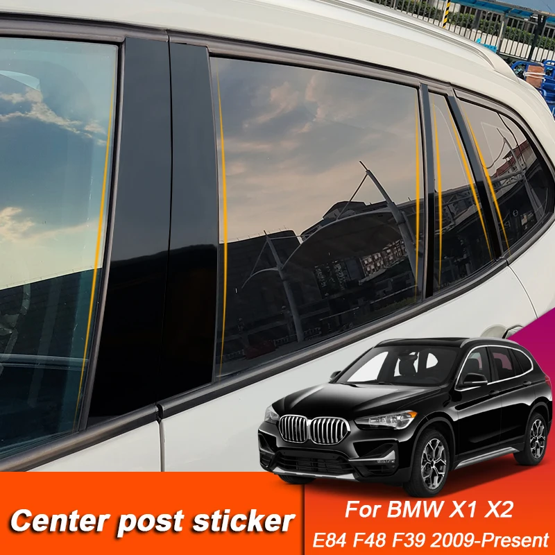 

For BMW X1 X2 E84 F48 F39 2009-Present Car Styling Window Center Pillar Sticker PVC Trim Anti-Scratch Film Extenal Accessories