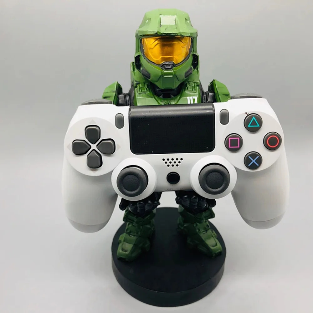 

Green Soldier Action Figure Toys Model Armor Knight Robot Mobile Phone Stand Watch Drag Gamepad Stand Remote Control Holder