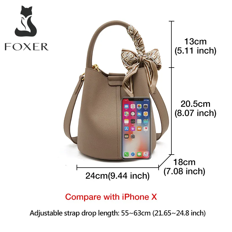 Imagem -03 - Foxer-microfibra Bolsa de Axilas de Couro Sintético para Mulheres Bolsa Crossbody Ombro Balde Simples Bolsa Composta Senhora Totes Comutar Bolsas