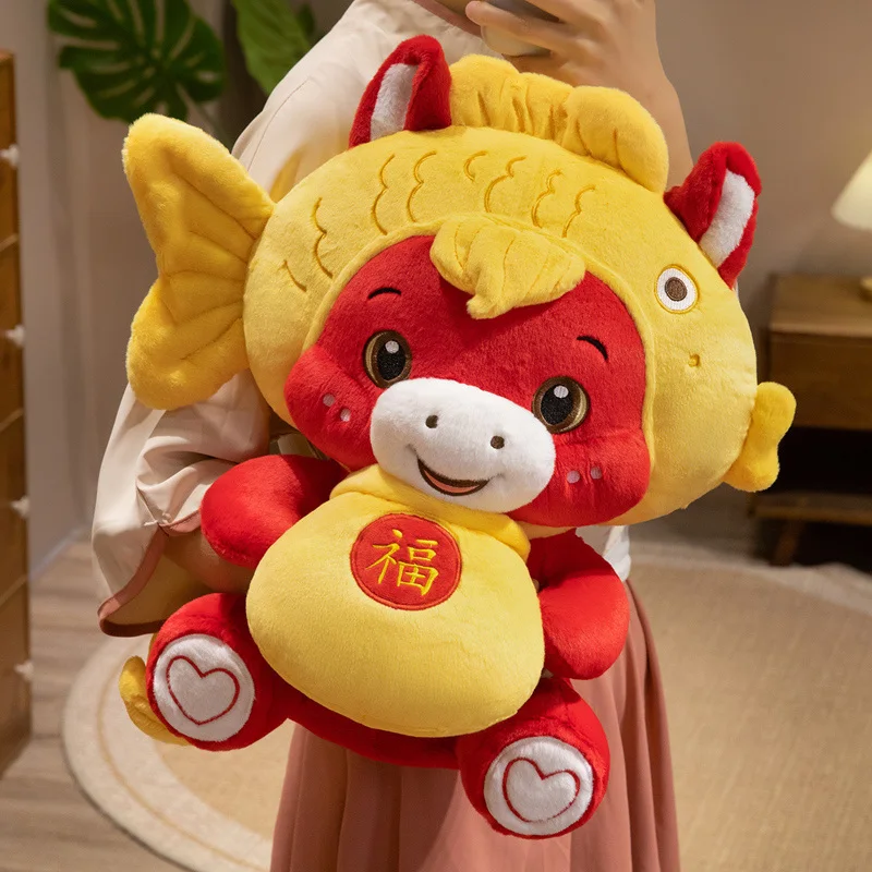 Pluszak Szczęśliwy Koń 25/30 cm, Maskotka Roku Konia, Noworoczny Przynosiciel Dobrych Życzeń, Pluszowa Lalka, Dekoracja Domu, Pluszaki Kucyki