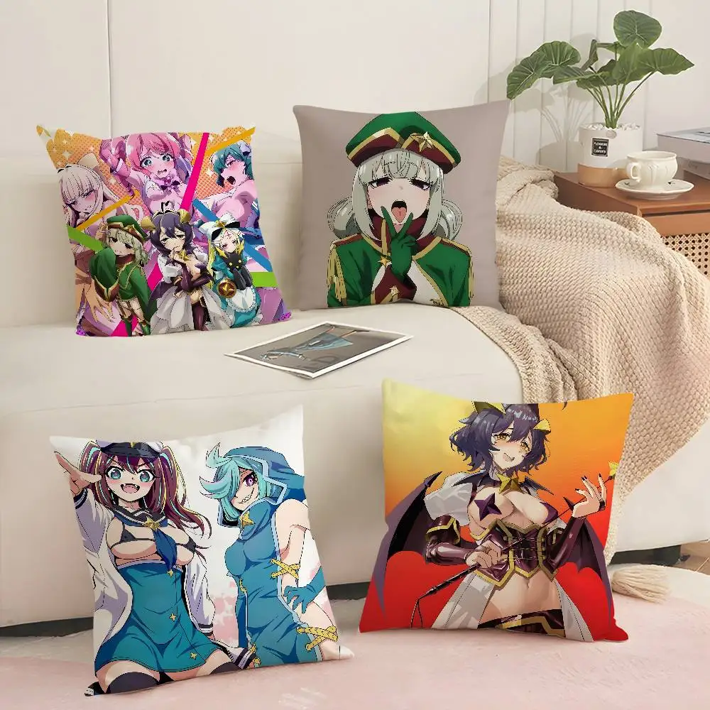 Anime M-Mahou Shoujo AkogareteS Federa per cuscino Morbido tessuto peluche Stampa fronte-retro Decorativo Casa Soggiorno Regalo Fodera per cuscino