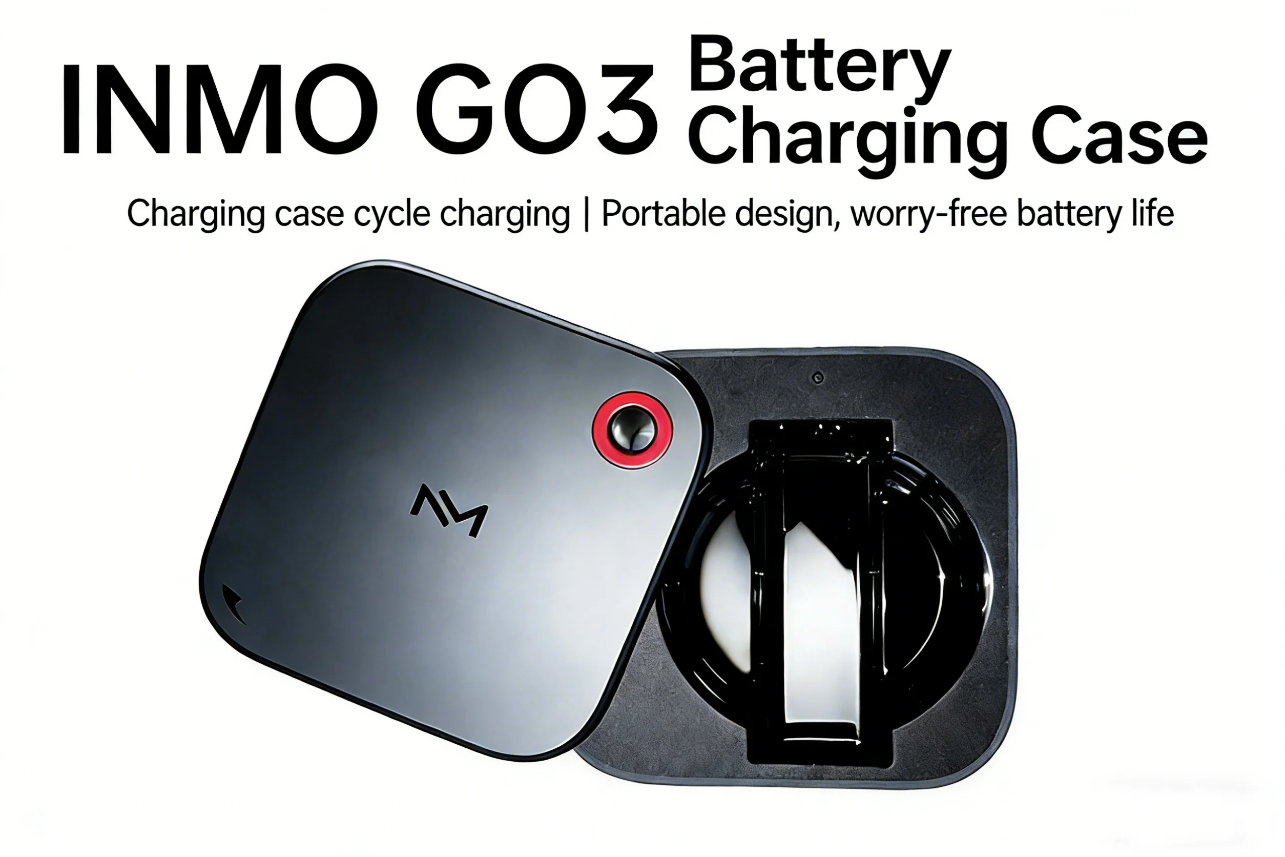 Original INMO GO3 Smart AI Display Glasses, Exclusive Accessories: Charging Case,Replace Battery for INMO GO3 Glasses