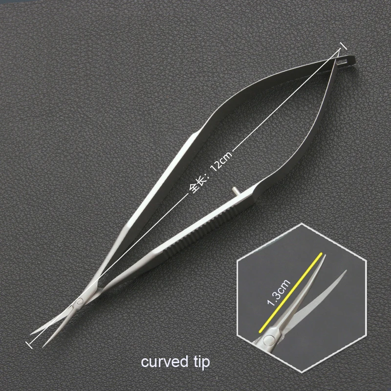 Ophthalmic conjunctival capsule membrane scissors micro-instrument ultra sharp fine surgical membranous endothelial scissors