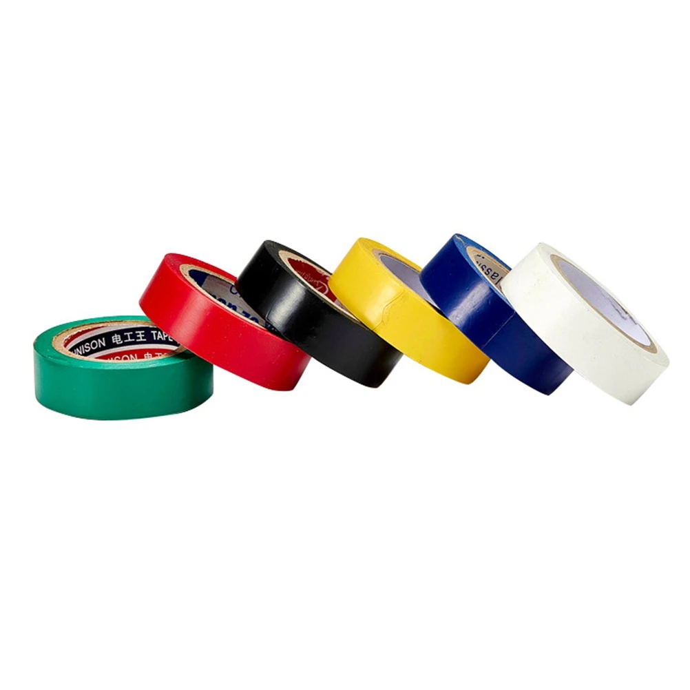 

6 PCS PVC Insulation Tape Flame Retardant Electrical Adhesive Moisture-resistant Vinyl