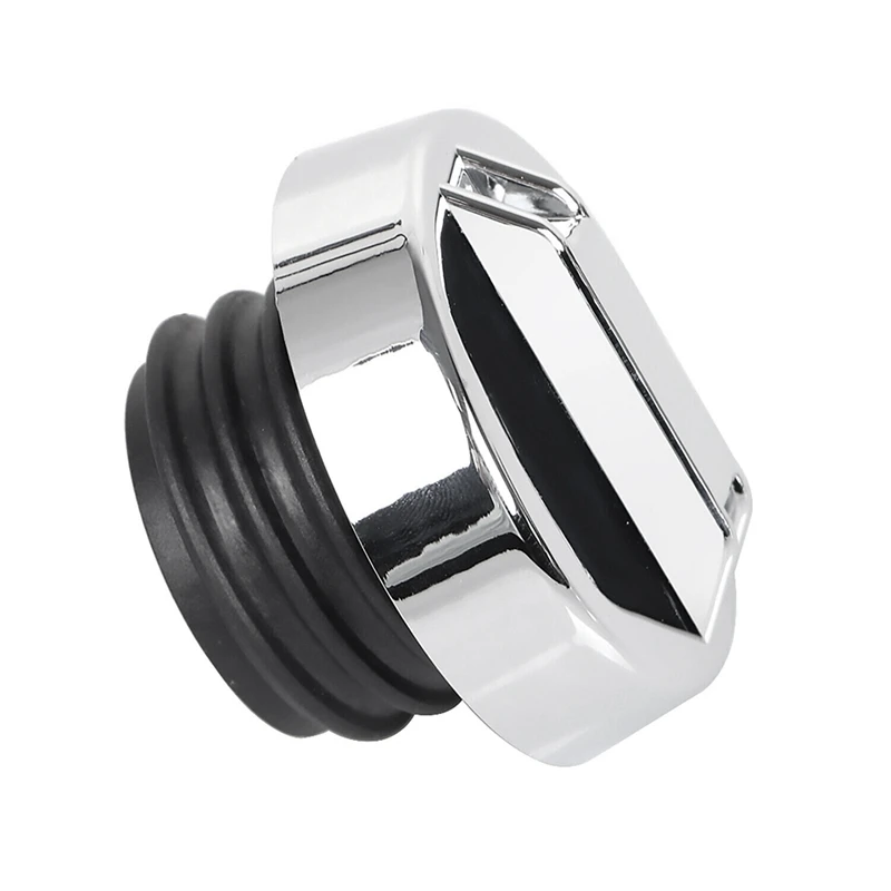 Chrome Vented Gas Cap Fuel Tank Cover For  Touring Electra Glide Fat Boy Replacement Accessories image 3