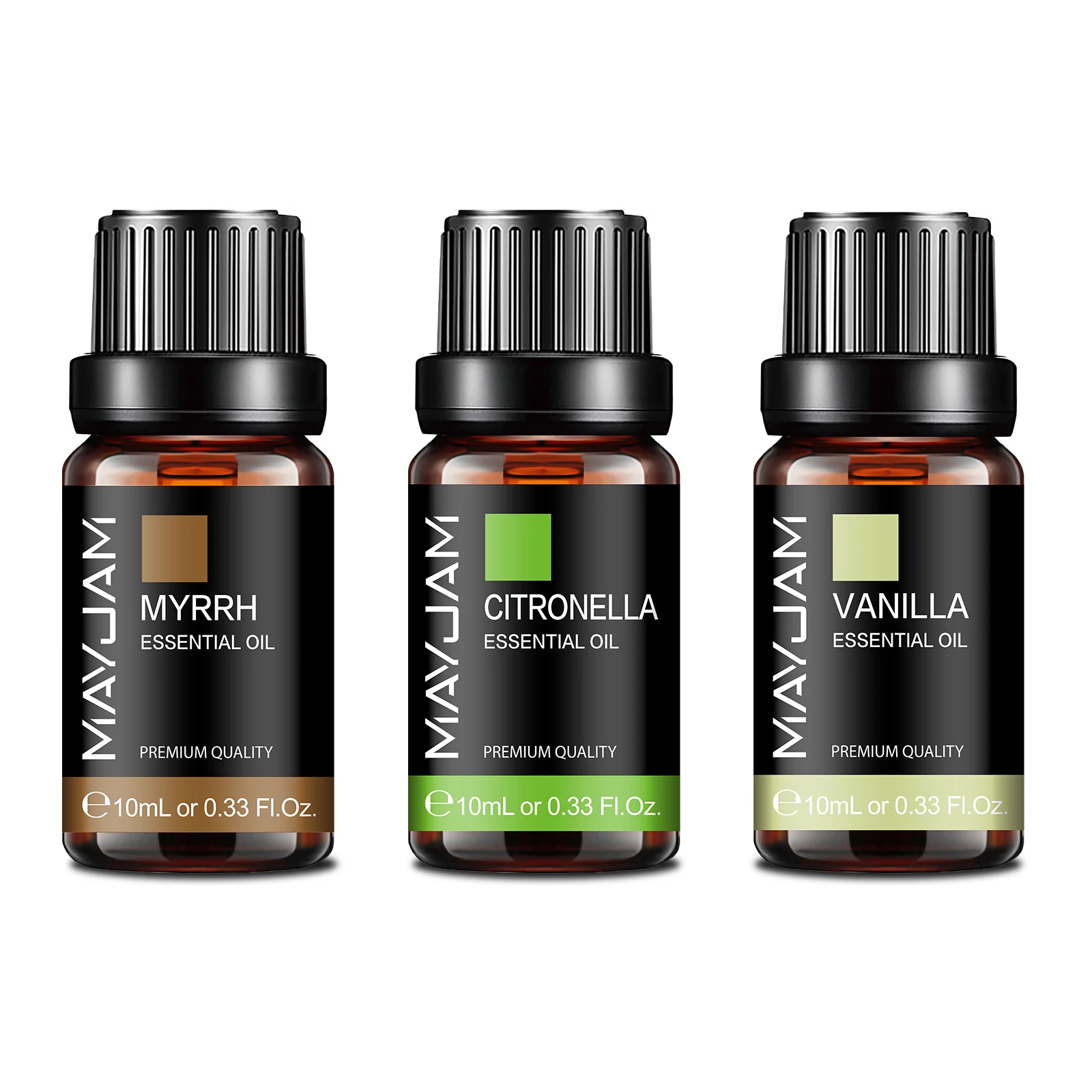 MAYJAM 3 Bottles Pure Essential Oils For Humidifier Diffuser Burner Making Soaps Candle DIY Perfume