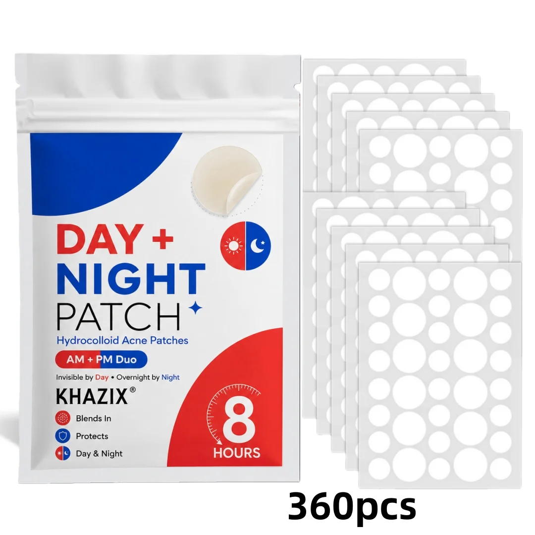Unsichtbare Runde Pickelpatches (360 Stück), Rundum-Abdeckung zum Kaschieren von Hautunreinheiten und Alten Aknenarben.