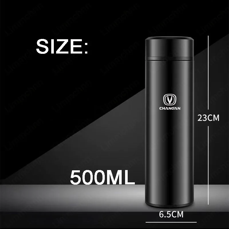 500 مللي المحمولة زجاجة مياه الفولاذ المقاوم للصدأ كوب ماء السفر القدح كوب ماء ل Changan cs35 cs15 cx70 cs55 cs95 cs75 cs75 plus