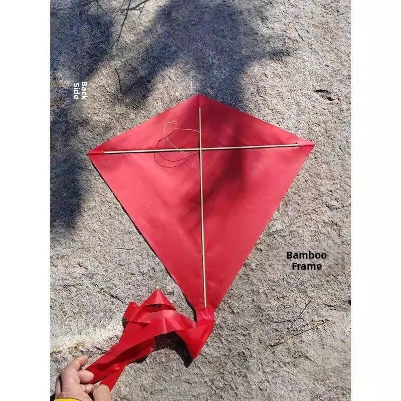 Traditional Diamond Kite DIY Materials Pack Children's Hand Kite  Bamboo Frame Graffiti Hand Drawing Kit for Kids