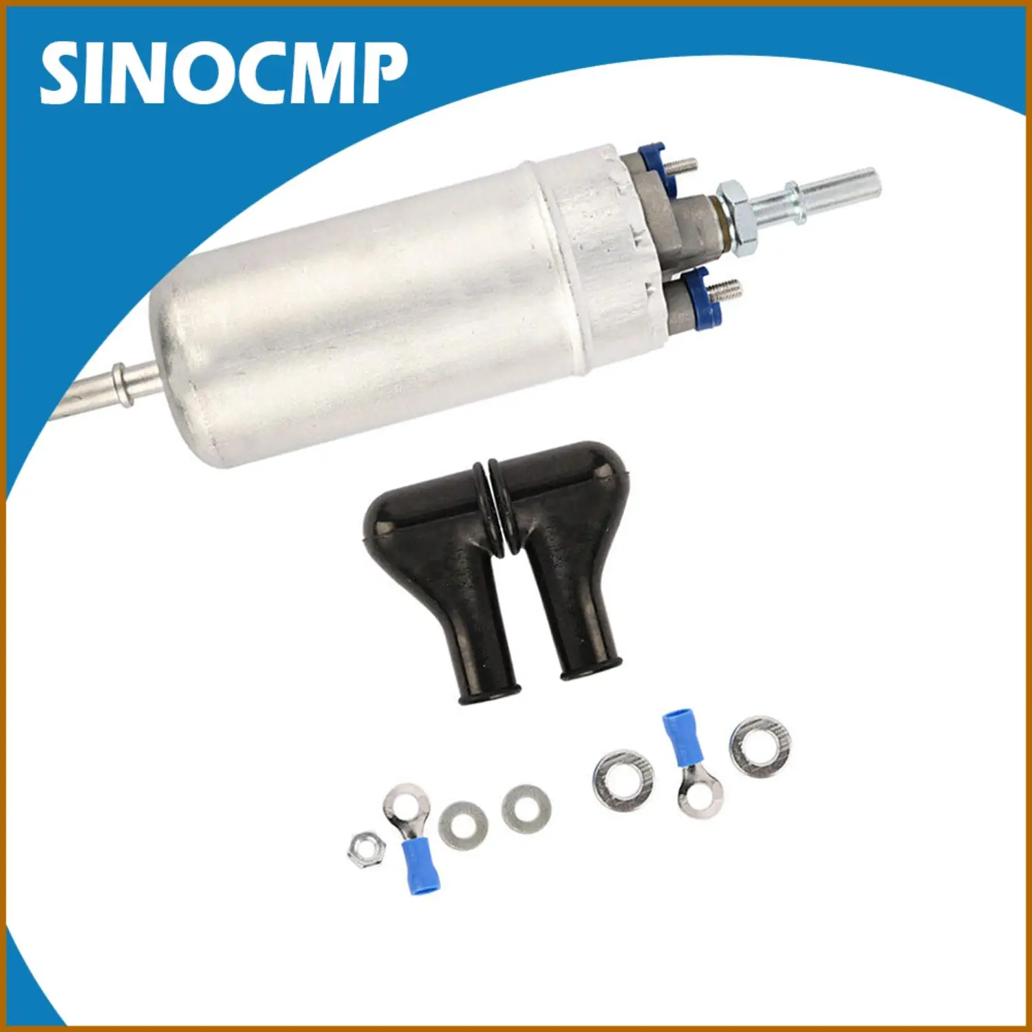 

SINOCMP 1pc Electric Fuel Pump 24V RE515718 For John Deere Excavator Part, New with 3 Months Warranty