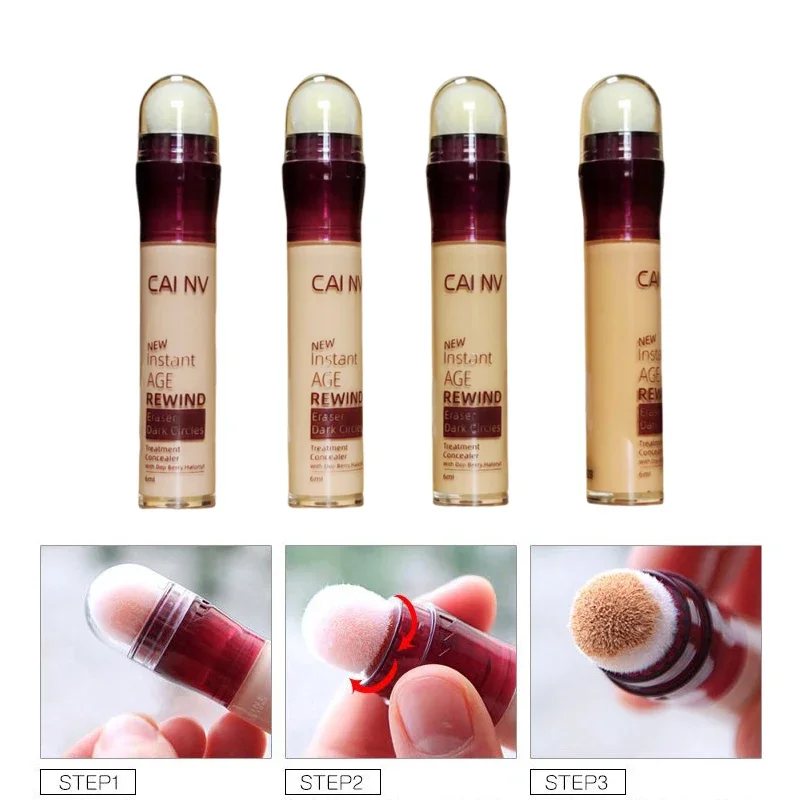 CAINV 4-color الإسفنج رئيس المخفي للهالات السوداء الدموع النمش مصحح حب الشباب الراقية ماكياج الجلد الطبيعي ماكياج مستحضرات التجميل #2