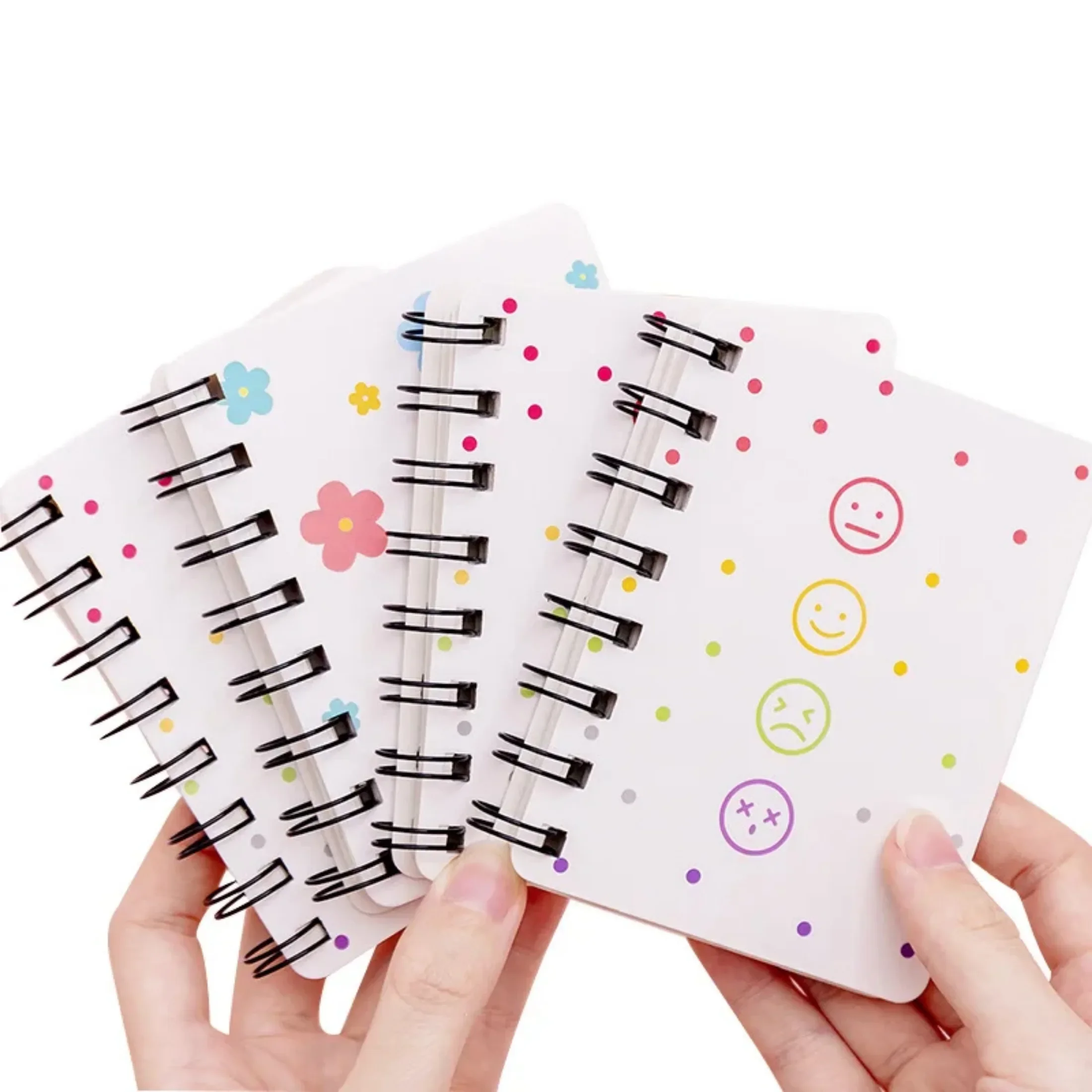 A7 Pocket Book Notebooks Small Flower Love Small Cute Side Flip Coil Book Student Mini Portable Flip Notepad