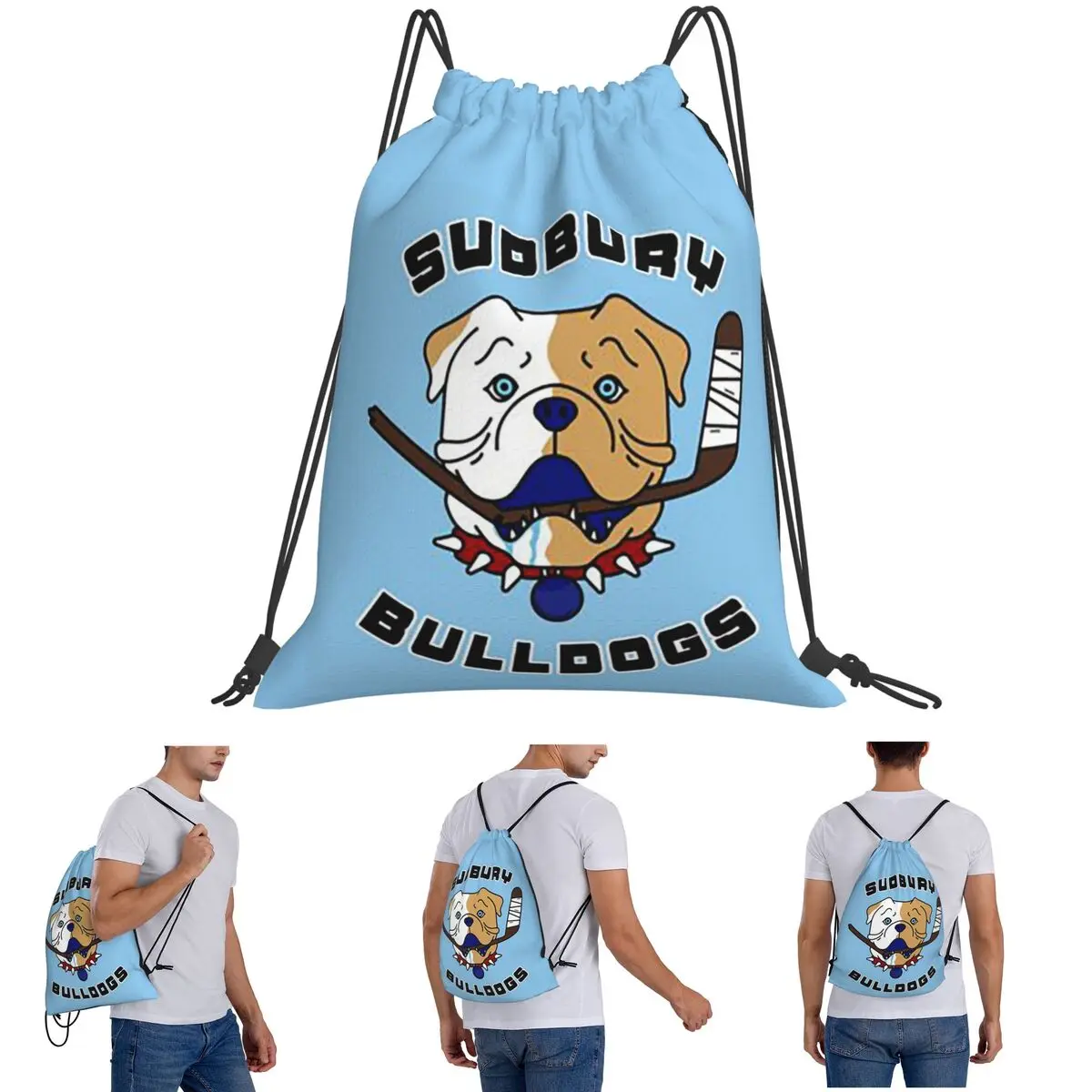 Sudbury Bulldogs - Shoresy Logo Backpacks Portable Drawstring Bags Shoes Bag Book Bags for Travel School