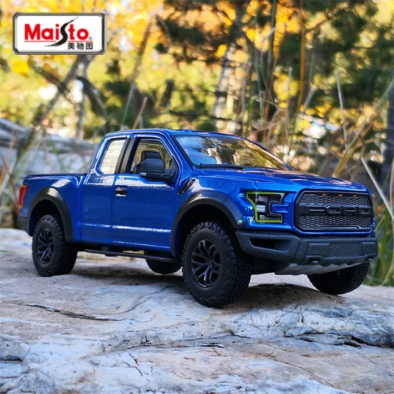 1:24 2017 Ford F150 Raptor Alloy Car Model Diecasts Metal Off-road Vehicles Car Model High Simulation Toys Gift