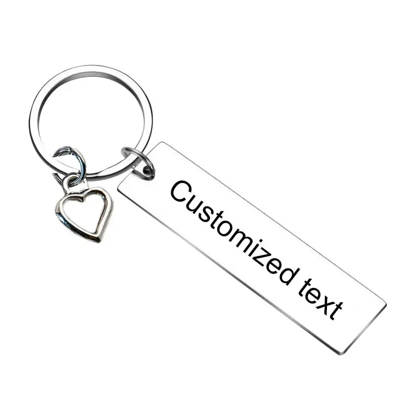 

Personalized Custom Keychain Lovers Couple Key chain Husband Wife Birthday Gift key rings