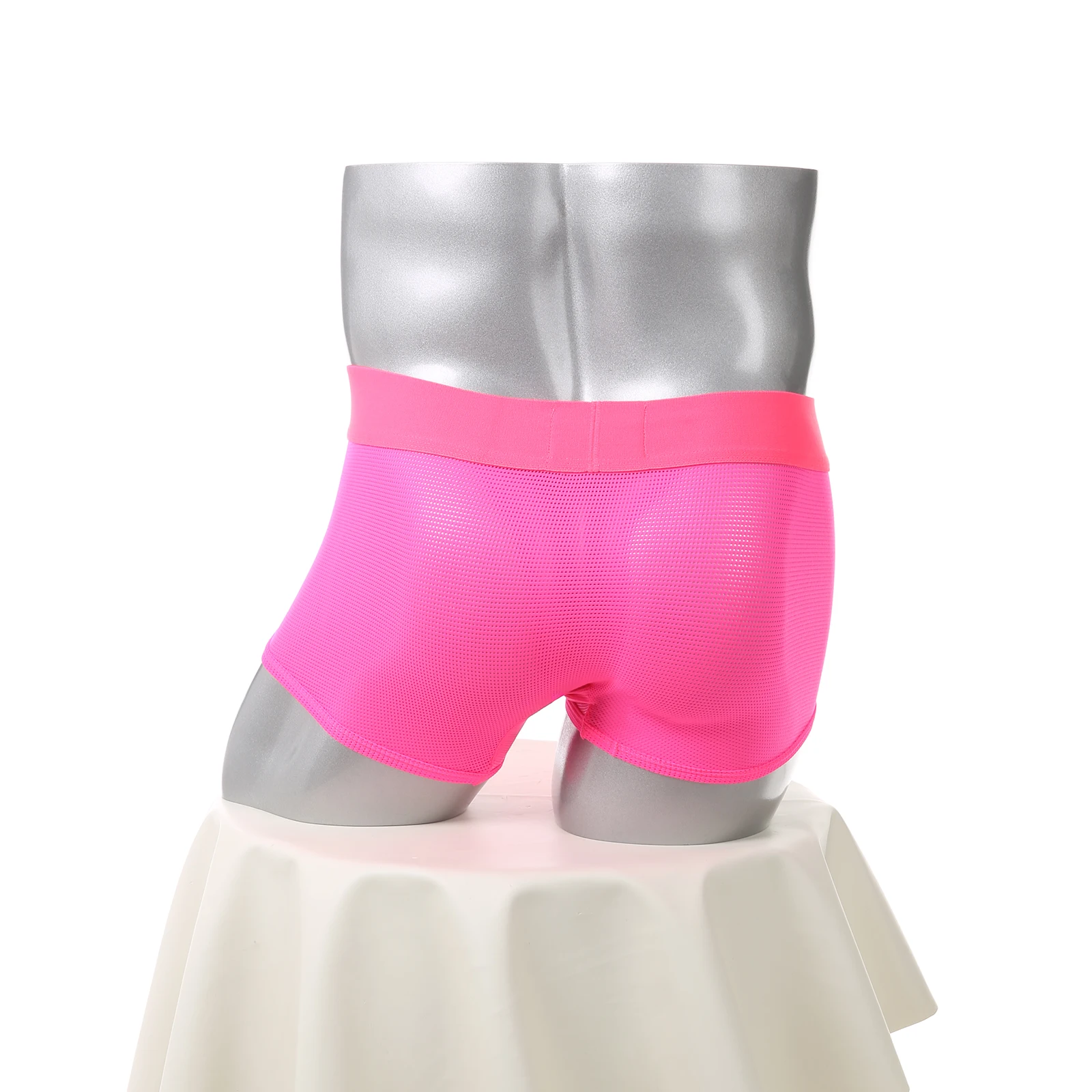 Netz-Boxershorts Sexy Bulge Penis Pouch Herren Unterwäsche Boxershorts Unterhosen Slips Cueca Hombre Boxershorts – Detail 2