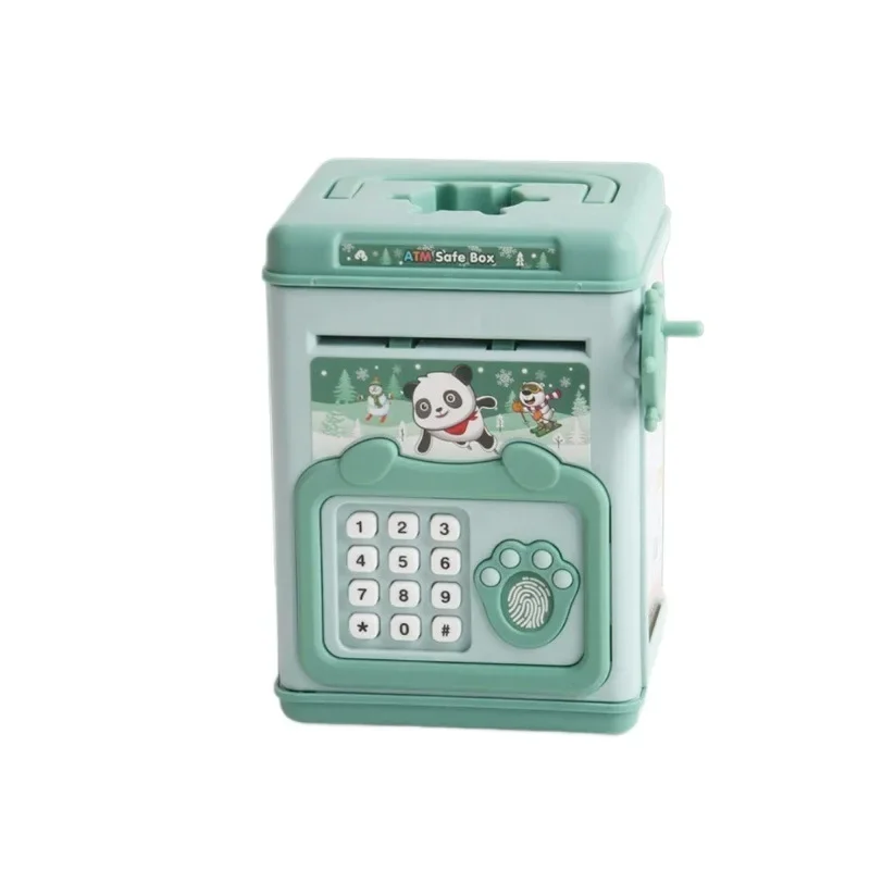 Electronic Piggy Bank Children's Cash Box Password Safe Smart Fingerprint Piggy Bank Automatic Banking Children's Gift Money Box