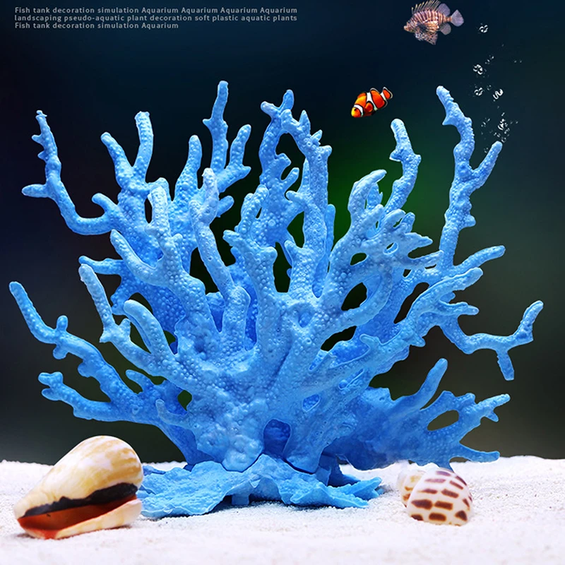 Undersea Artificial Fake Coral Water Plants Landscape Fish Tank Simulation Fake Coral Aquarium Decoration Family Micro Ornaments