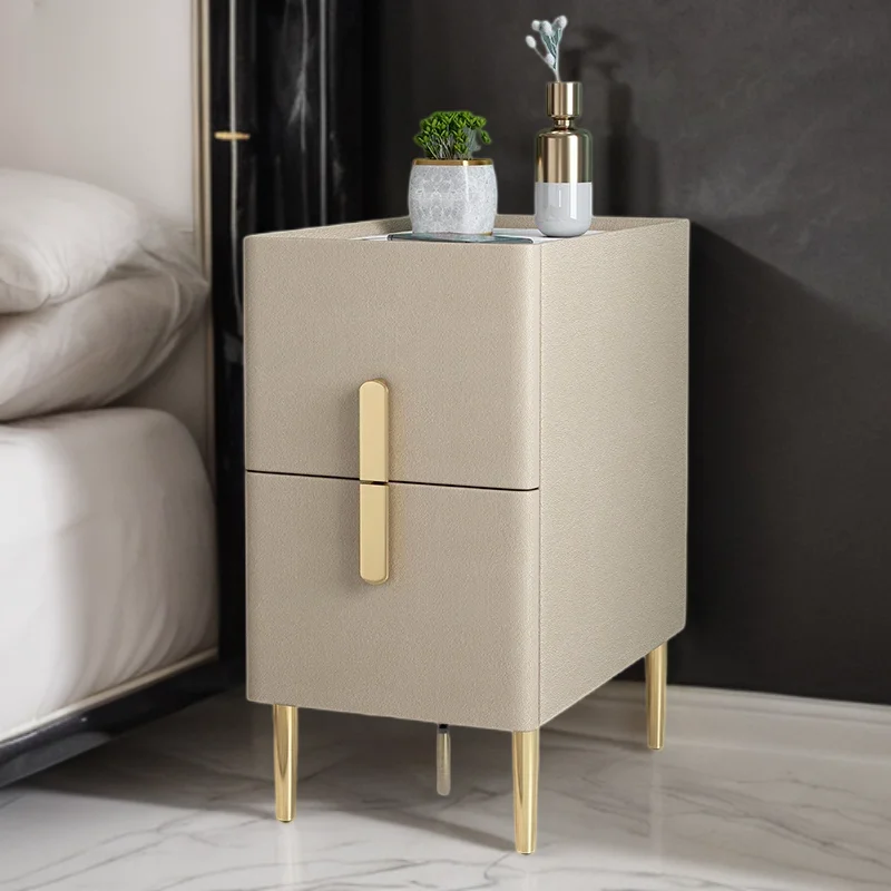 White Bedside Storage Dressing  Design Bedside Round Living Room Wood Sofa Cabinet Narrow Auxiliary Veladores De Dormitorio