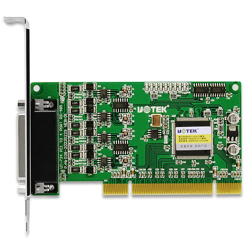 UOTEK PCI a RS-485 scheda seriale RS485 convertitore di espansione DR44 ad alta velocità a 4 porte con isolamento UT-734