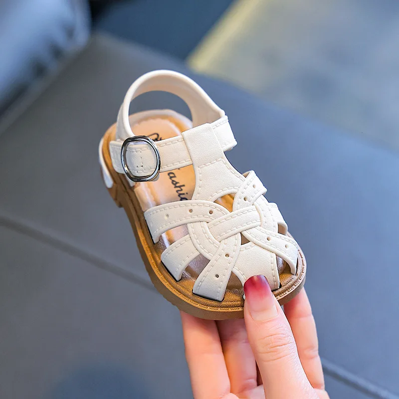 2026 Solide Baby Mädchen Jungen Gladiator Sandalen PVC Wasserdichte Kinder Sandalen Sommer Rutschfeste Kleinkind Strand Schuhe mit Geräuschen – Detail 7