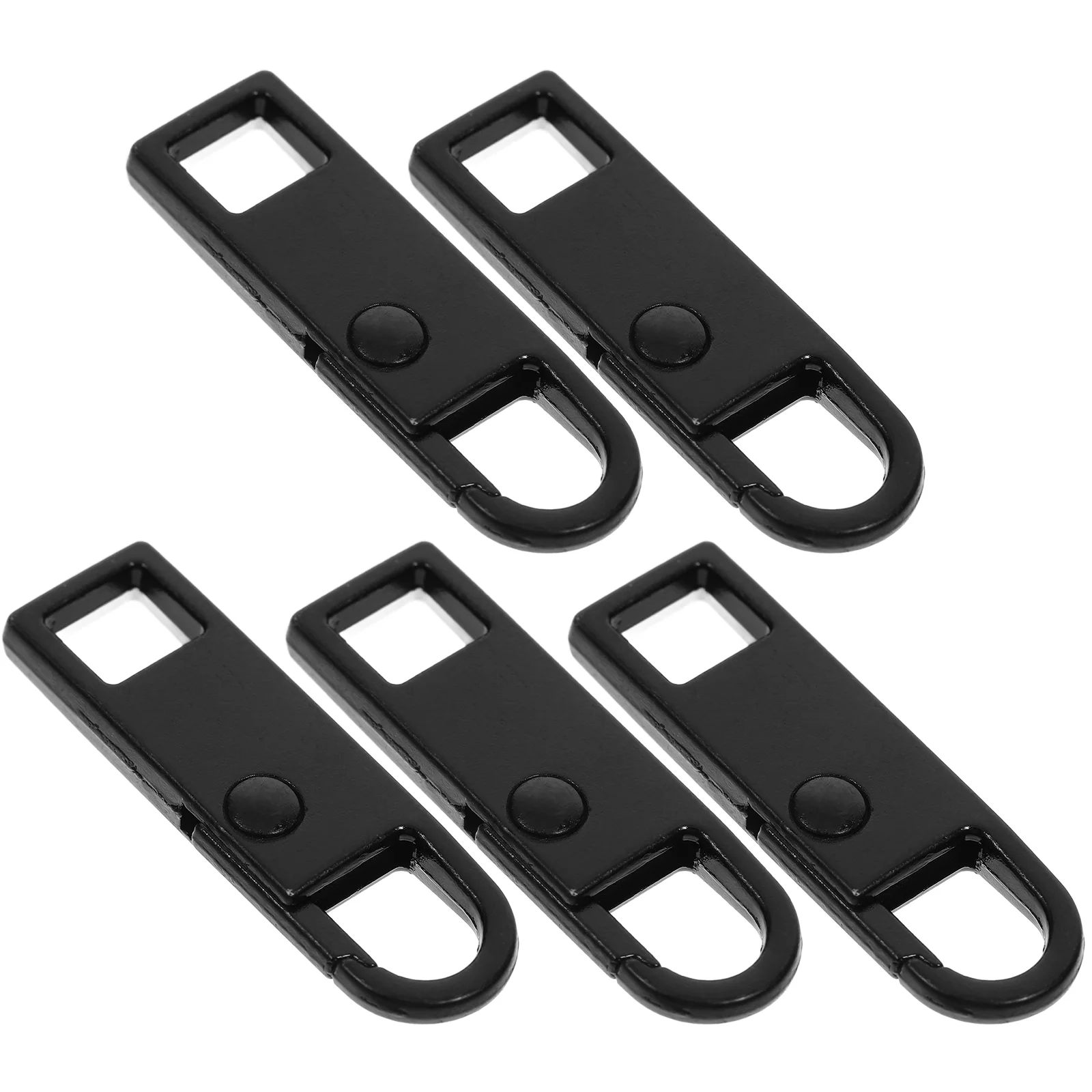 

5 Pcs Detachable Zipper Puller Luggage Accessories Repair Tabs Holder Backpack Head Pulls Zinc Alloy Fixers