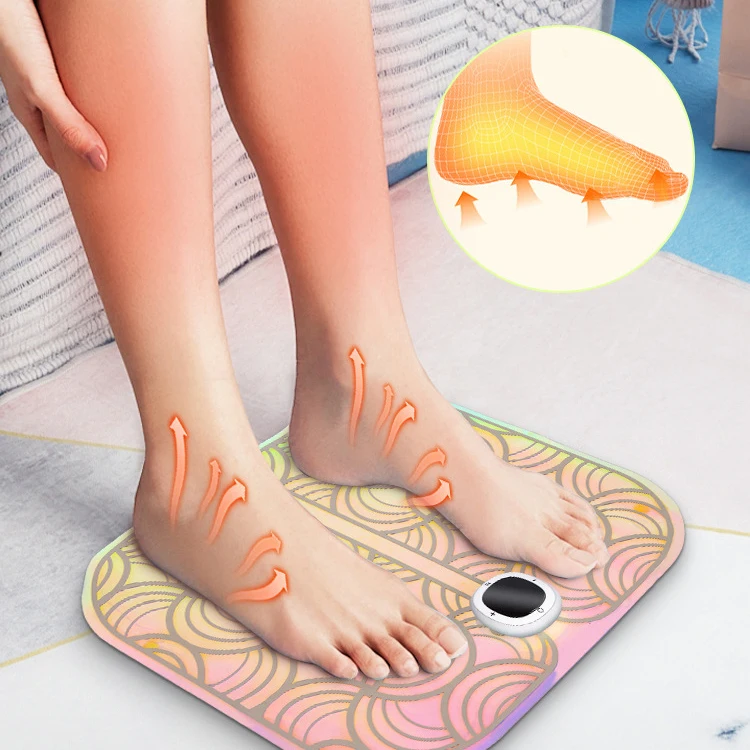 2026 Health Care Products Usb Electric Home Use Foot Leg Massager Mat Feet Spa Pain Relax Massage Pad Ems Foot Massager