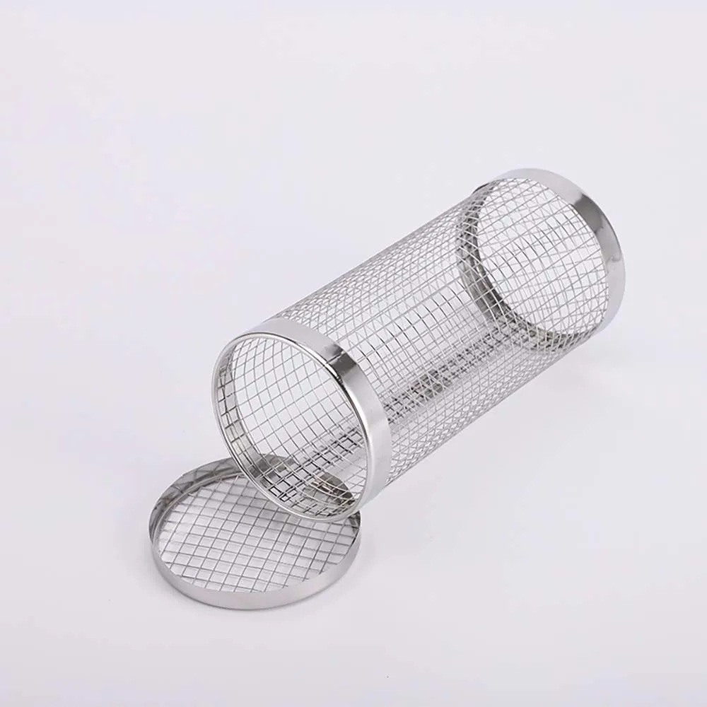 TARKA Camping BBQ Basket Stainless Steel Rolling Barbecue Grill Outdoor Camping Barbecue Rack Hiking Supplies Portable BBQ Cage image 2