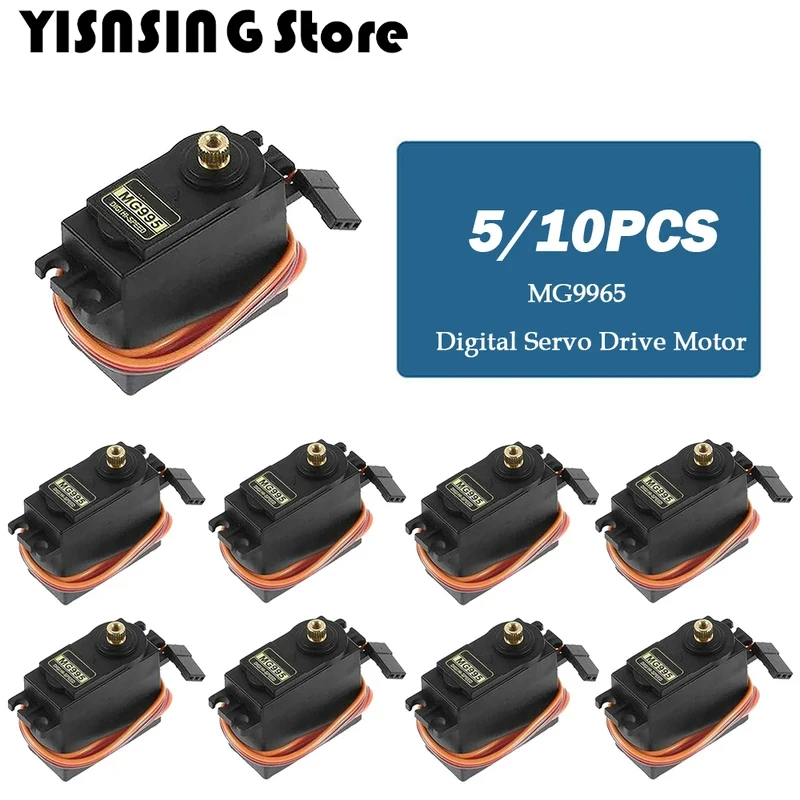 5/10pcs 13KG 15KG Digital Servos MG995 MG996 MG996R Servo Metal Gear for RC Car Robot Helicopter Boat For Arduino Diy Kit