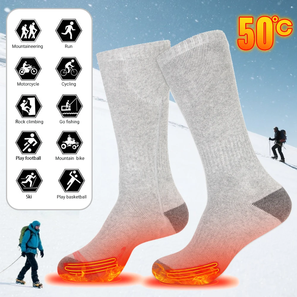 

Winter Heated Socks Men's Women's Thermal Heating Foot Warmer Electric Socks Warm Socks CyclingTrekking Skiing Outdoor Sports