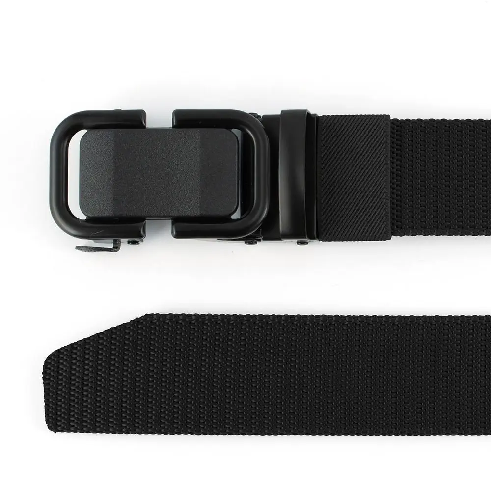 남성용 캔버스 스트랩 자동 버클 허리띠, 나일론 편조 벨트, 심플한 와일드 스타일, 럭셔리 브랜드