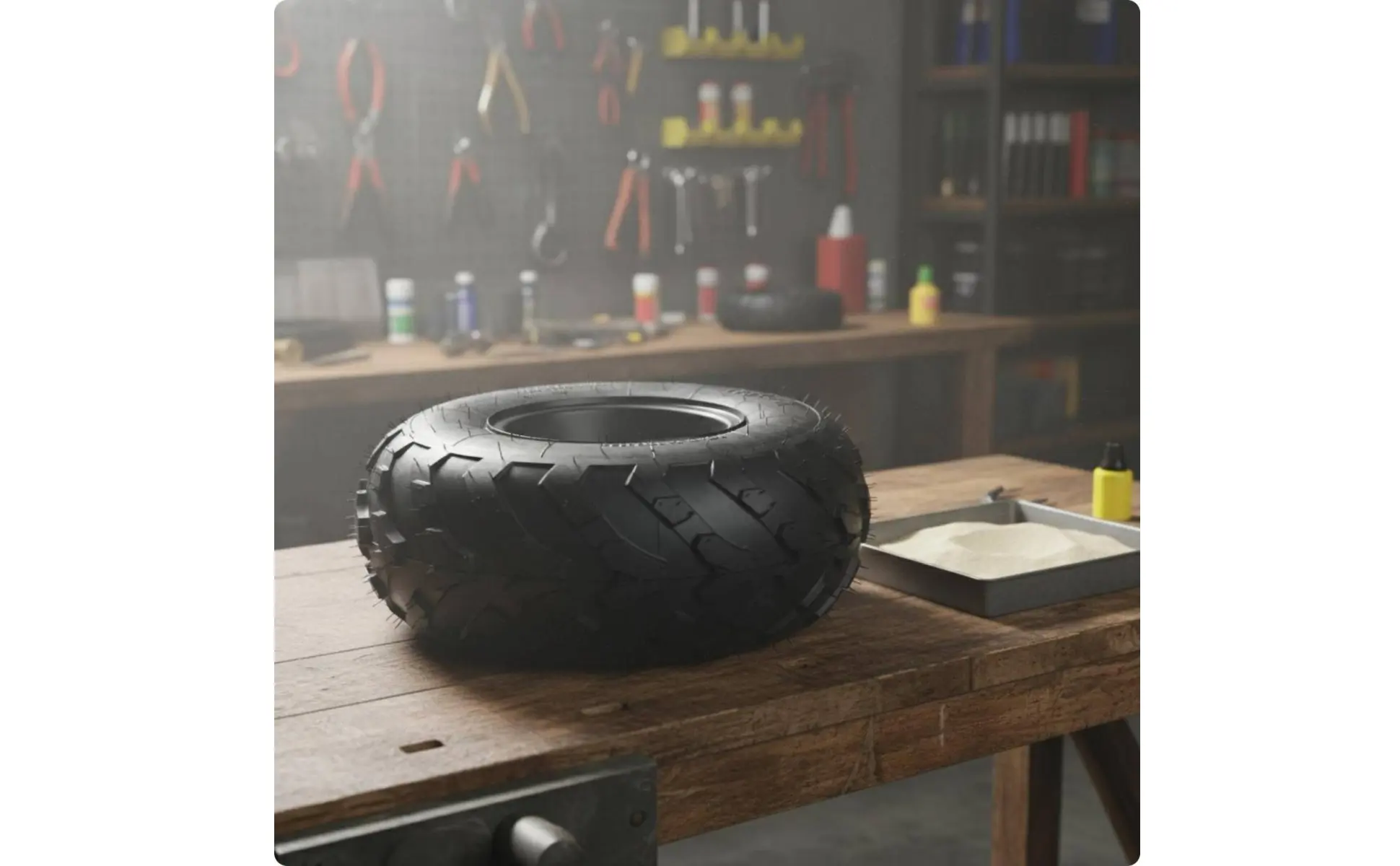 Go-Kart Kart Tire and Rim Heavy Duty 16x8-7 Go-Kart Kart Wheel Tire Away-Road Part High Performance for Beach