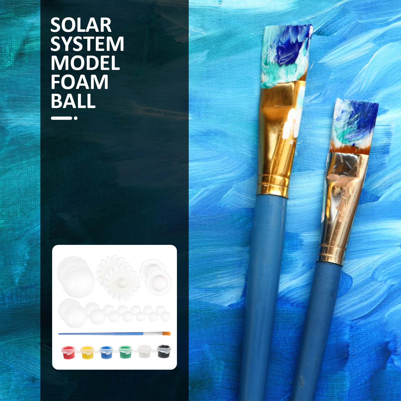 

2Sets DIY Solar System Foam Balls Craft Polystyrene Planet Ball for School Projects DIY Supply Solar System Model Foam Ball