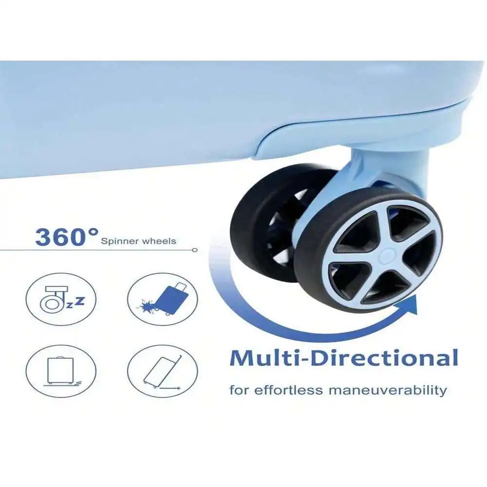 Equipaje facturado expandible de 28 pulgadas: maleta liviana con ruedas dobles para viajes